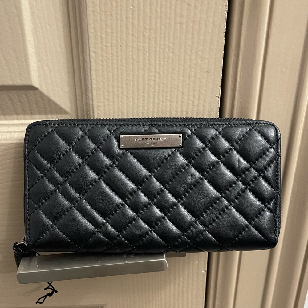 Kurt Geiger Quilted Leather Continental Wallet